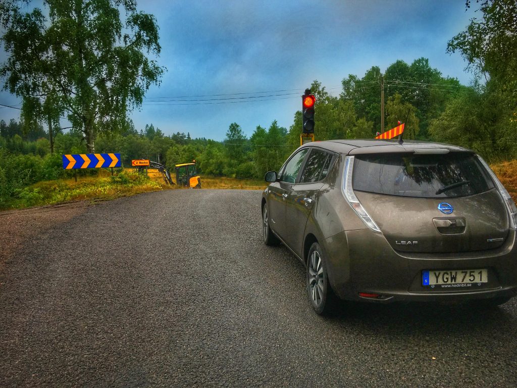 Trafikljus i skogen